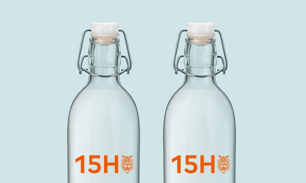 15Hatfield's bottles of water