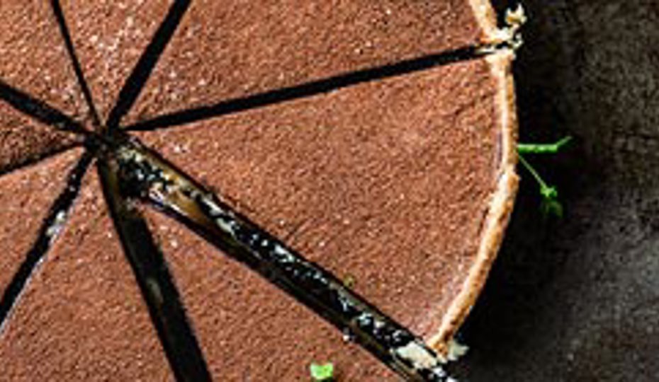 A chocolate tart