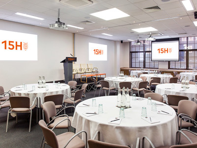 15Hatfields conference room with cabaret-style seating