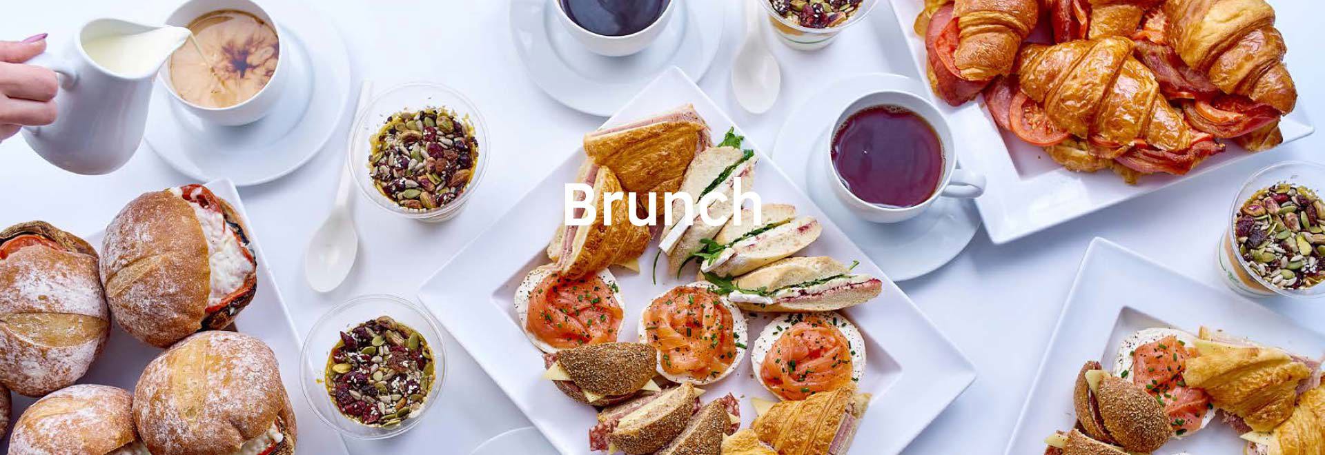 Food served at 15Hatfields with the word 'Brunch'