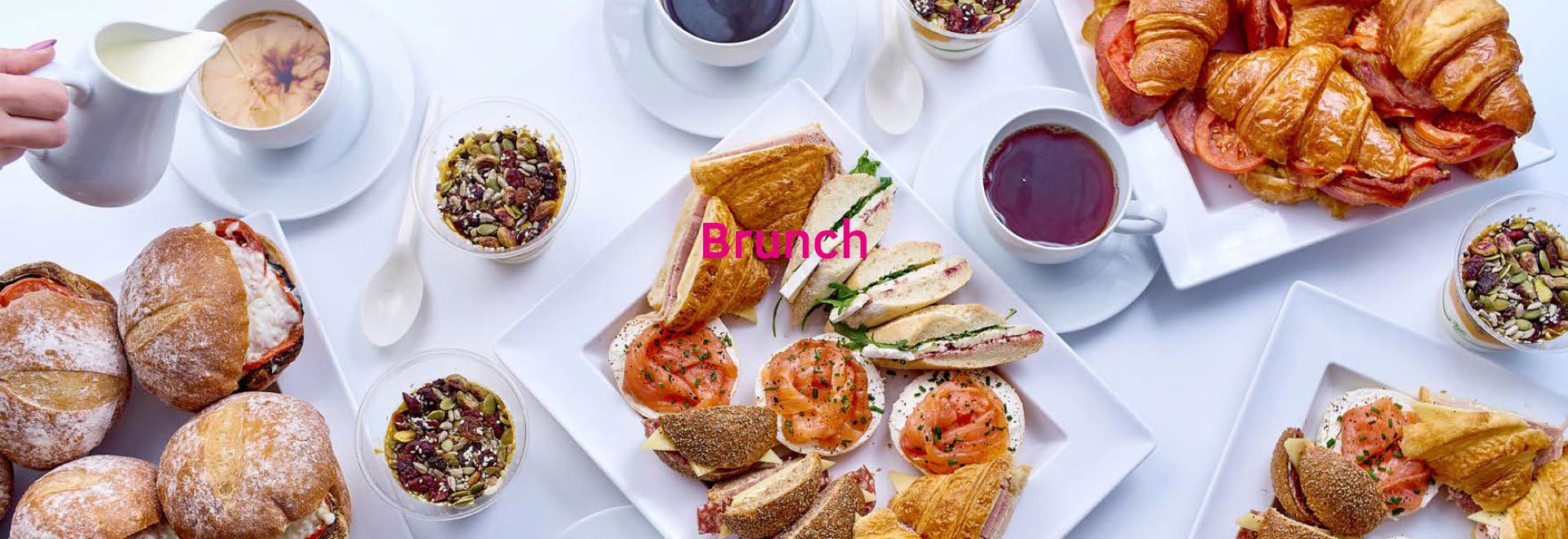 Food served at 15Hatfields with the word 'Brunch'