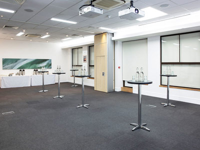 15Hatfields conference room with standing layout and poseur tables