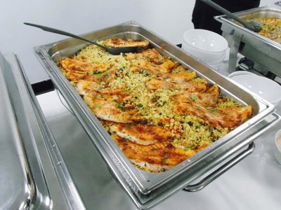 Food served in the Ozone room